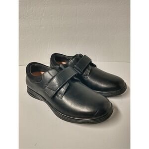 Anodyne No. 64 Size 9.5 M Diabetic Comfort Orthotic Black Leather Strap Shoes